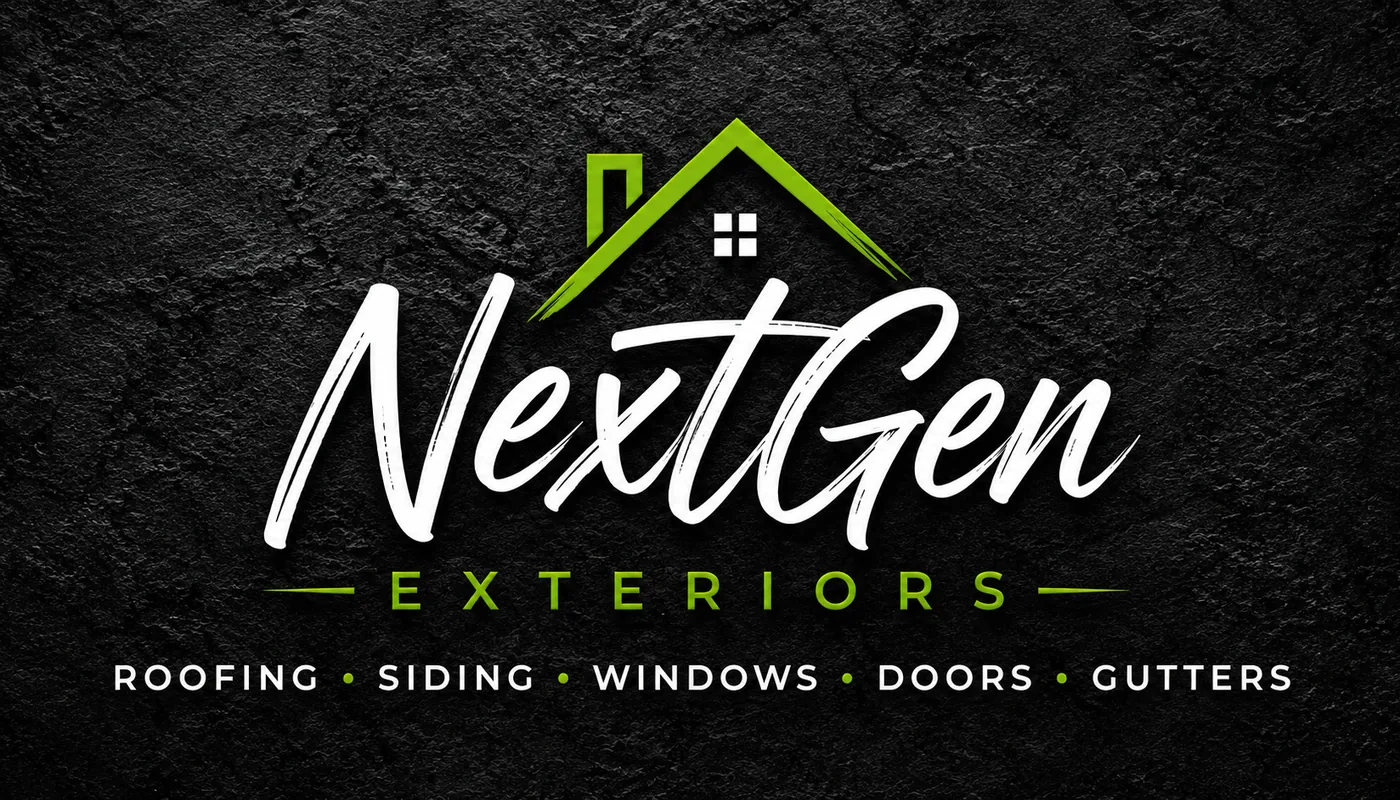 NextGen Exteriors black brand card design